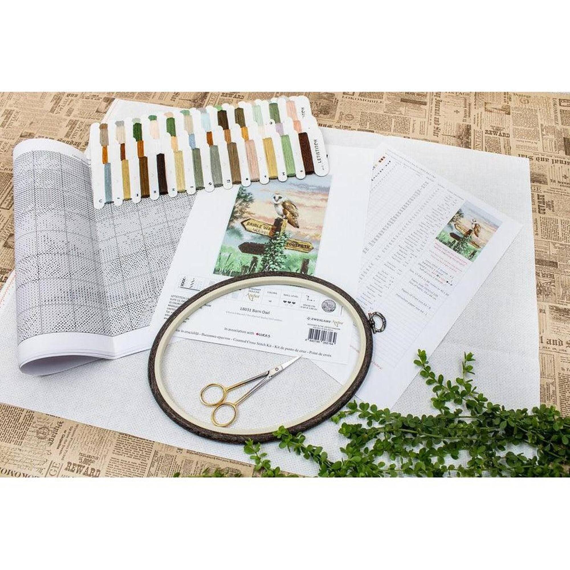 Letistitch Barn Owl Counted Cross Stitch Kit